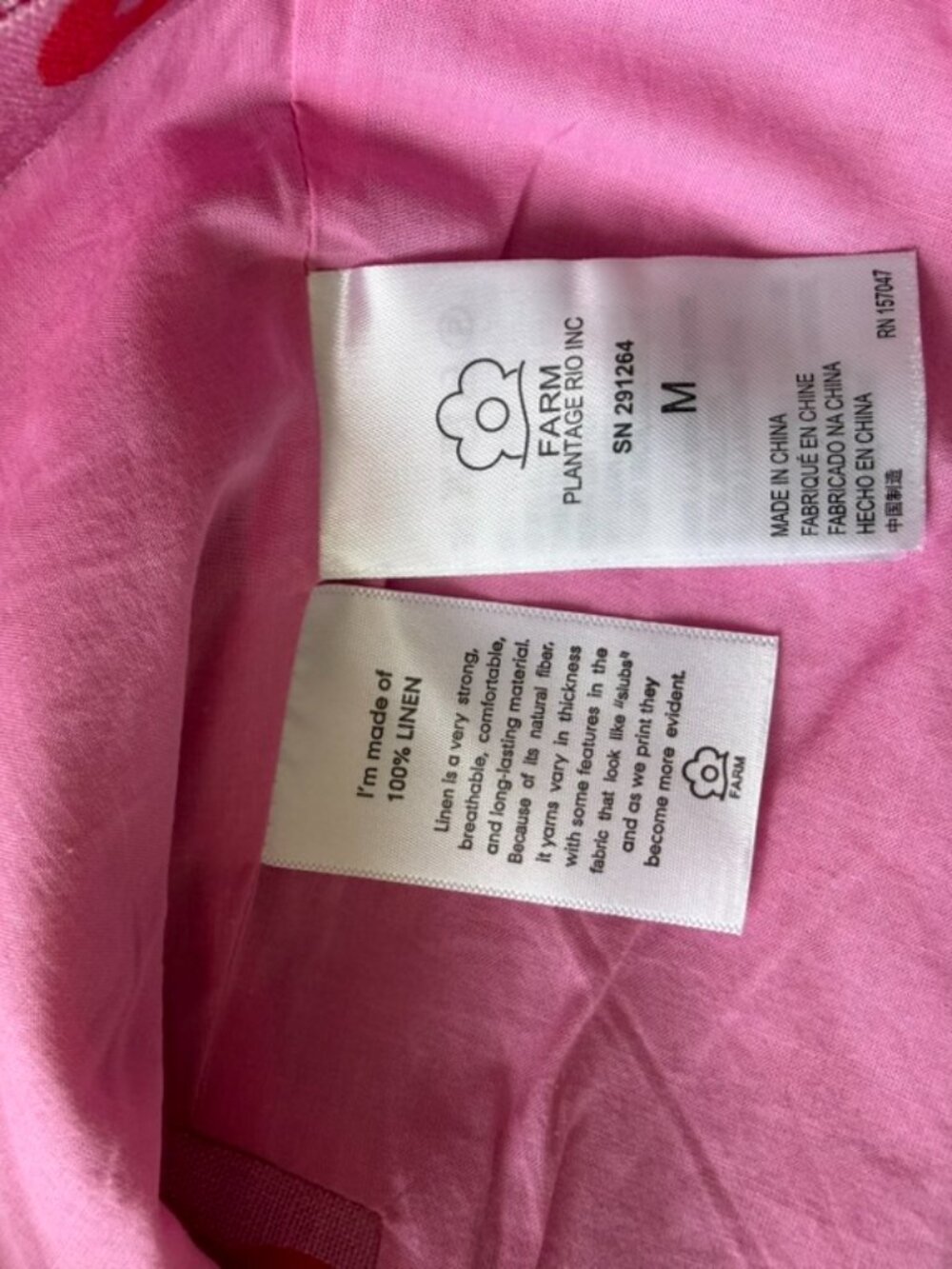 Farm Rio Octocool Octopus Linen Open Back Crop Top - Size M - Picture 8 of 8